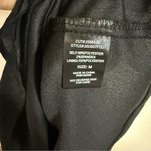 Trixxi Black Ruffled Tie Mini Dress Medium NWT - Picture 7 of 8